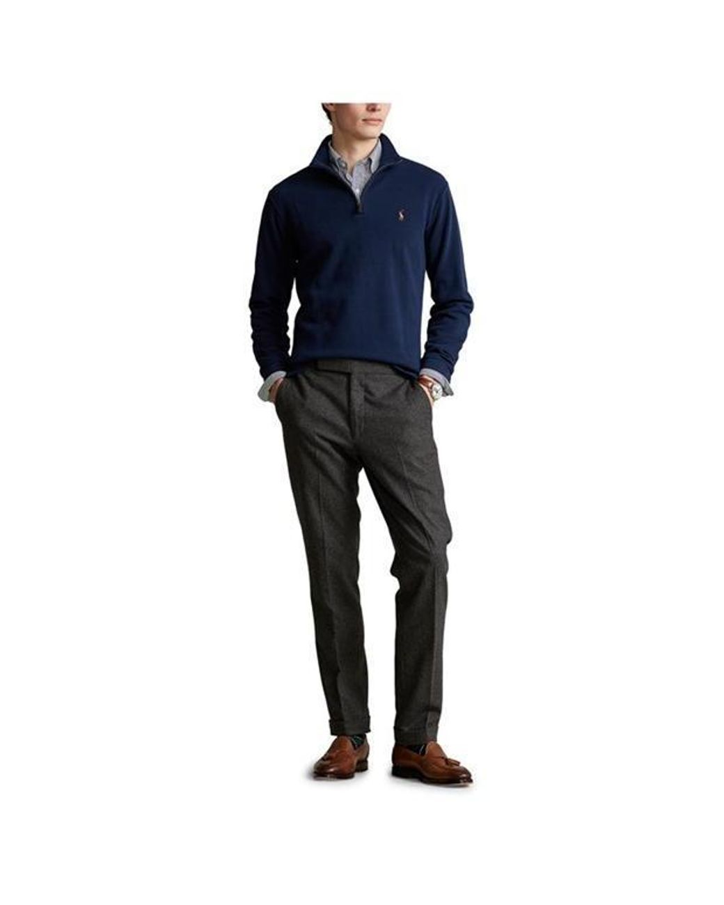 Polo Ralph Lauren Blue Logo Sweater for men