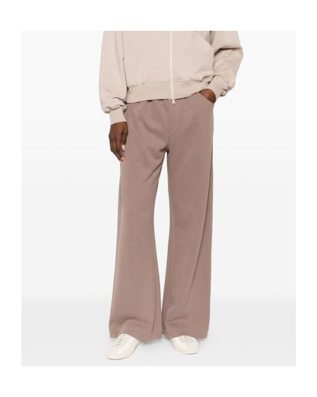 Brunello Cucinelli Brown Cotton Smooth French Terry Track Trousers