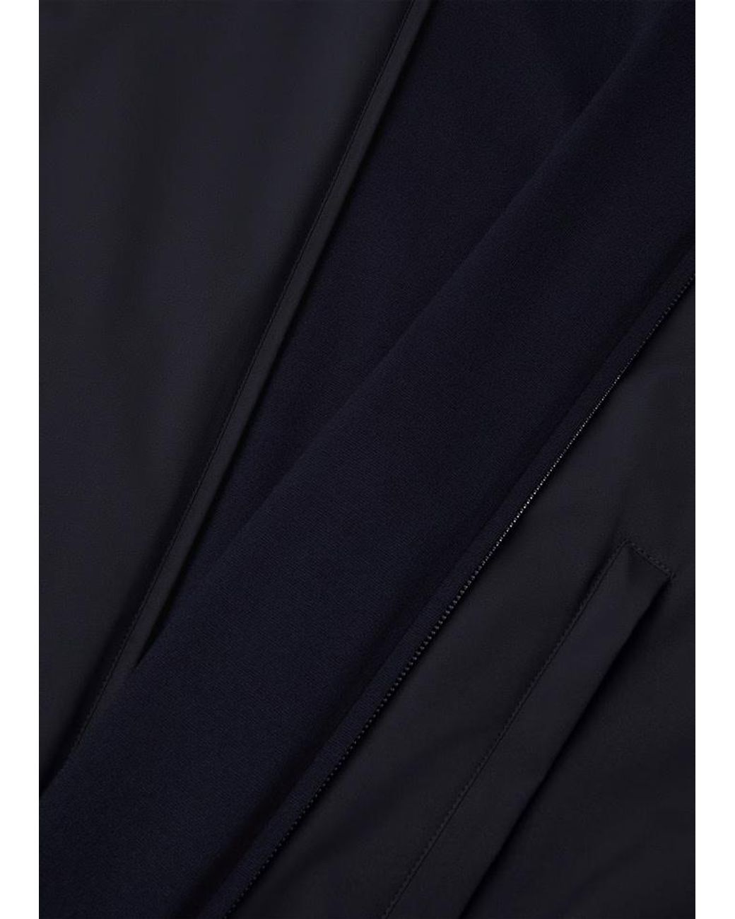 Loro Piana Black Long-Sleeve Zip-Up Jacket for men