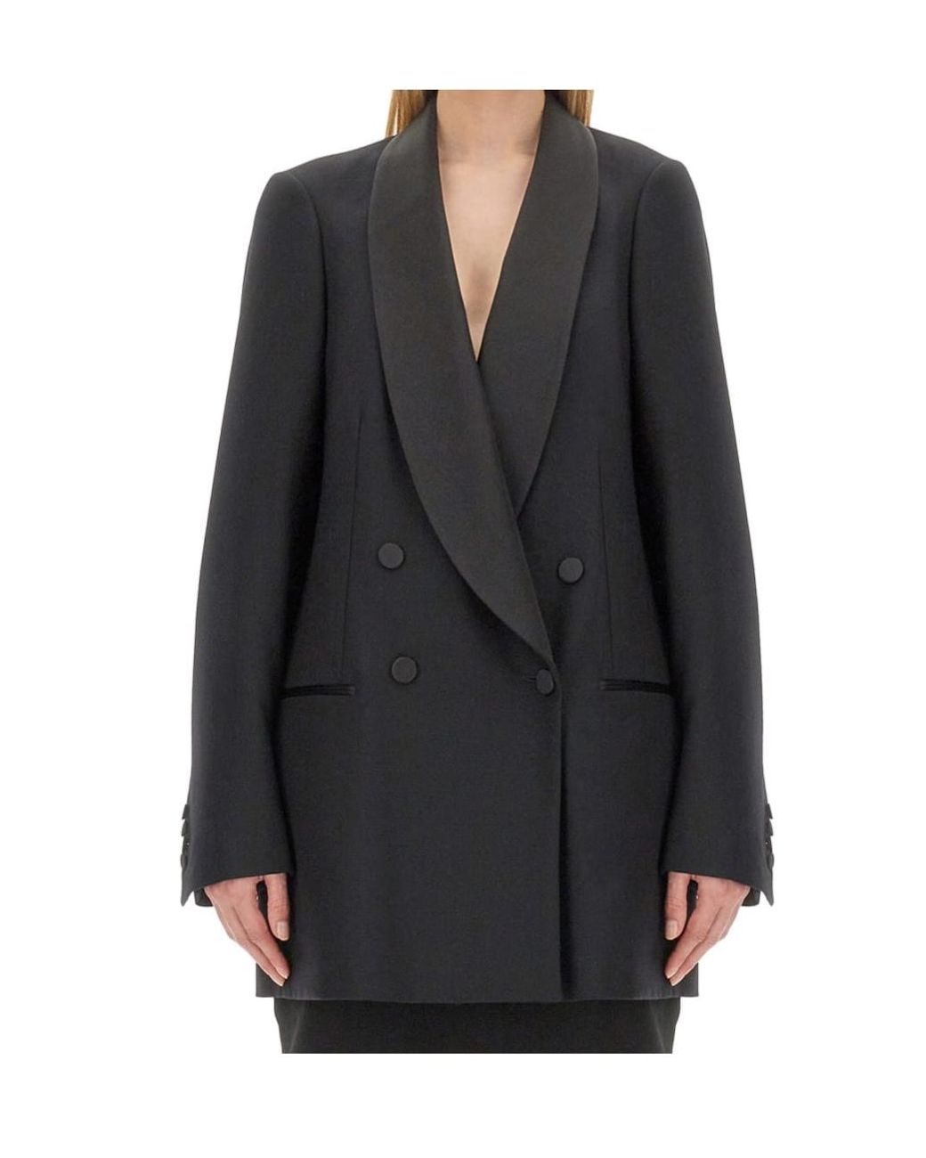 Dries Van Noten Black Long-Sleeved Suit Jacket