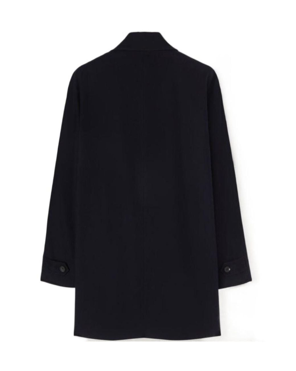 Loro Piana Blue Single-Breasted Coat for men
