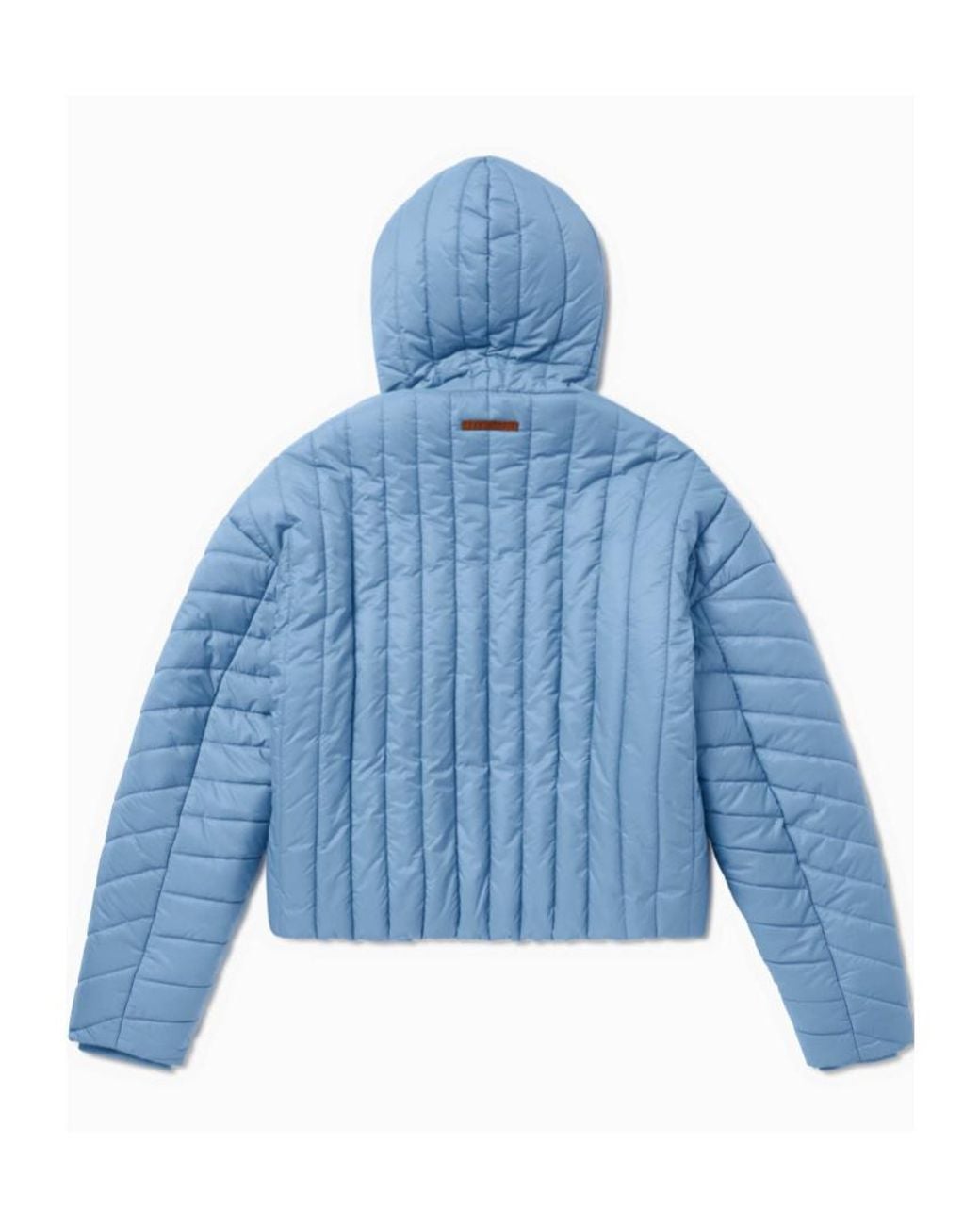 1989 STUDIO Blue Quilted Hooded Coat