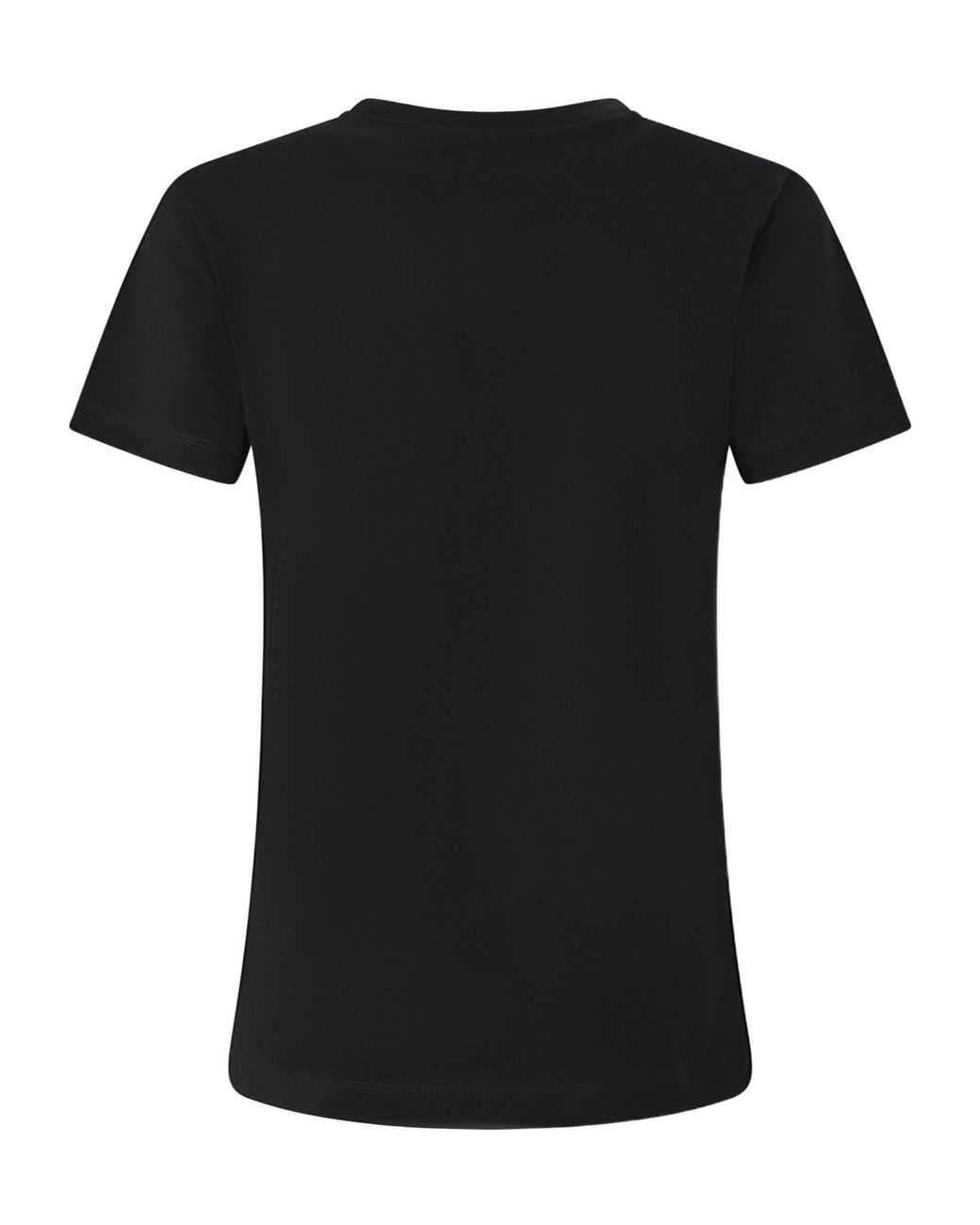 Pinko Black Logo Embroidered Crewneck T-Shirt