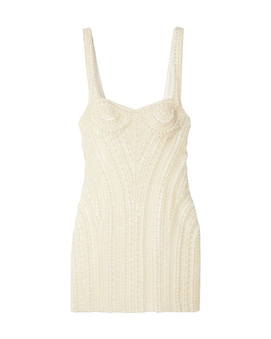 retroféte Natural Elaina Faux Pearl Dress