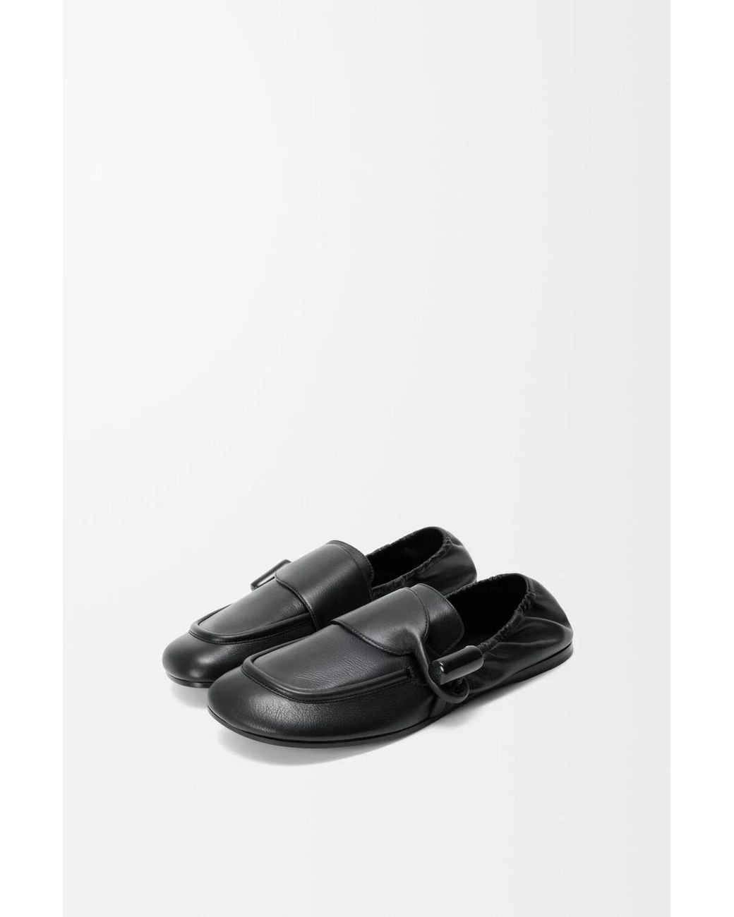 Loewe Black Toggle Loafers