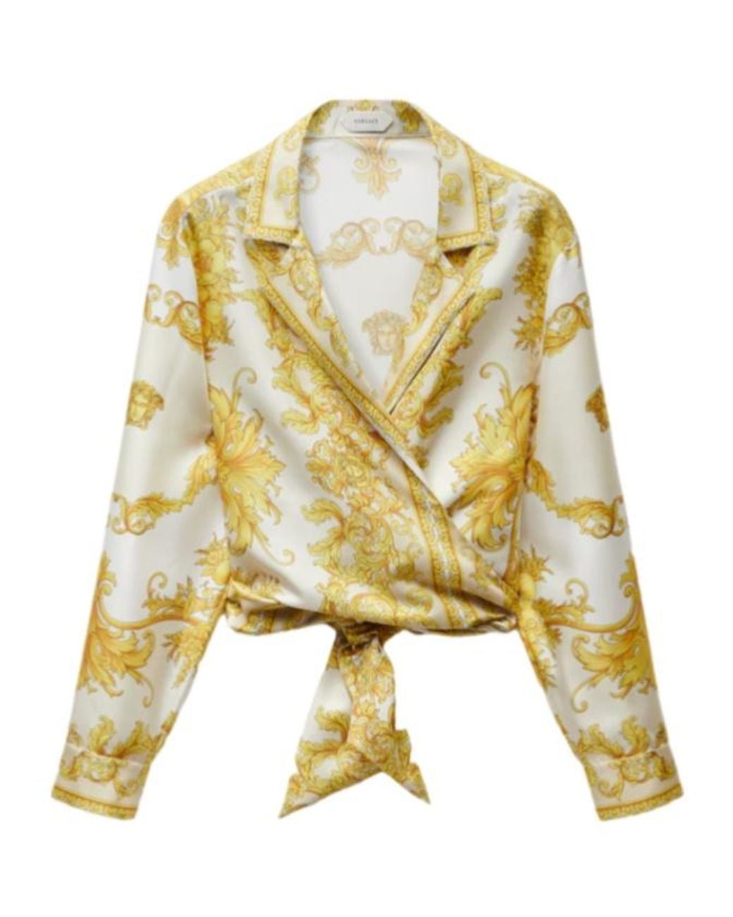 Versace Metallic Pattern-Printed Twill Shirt