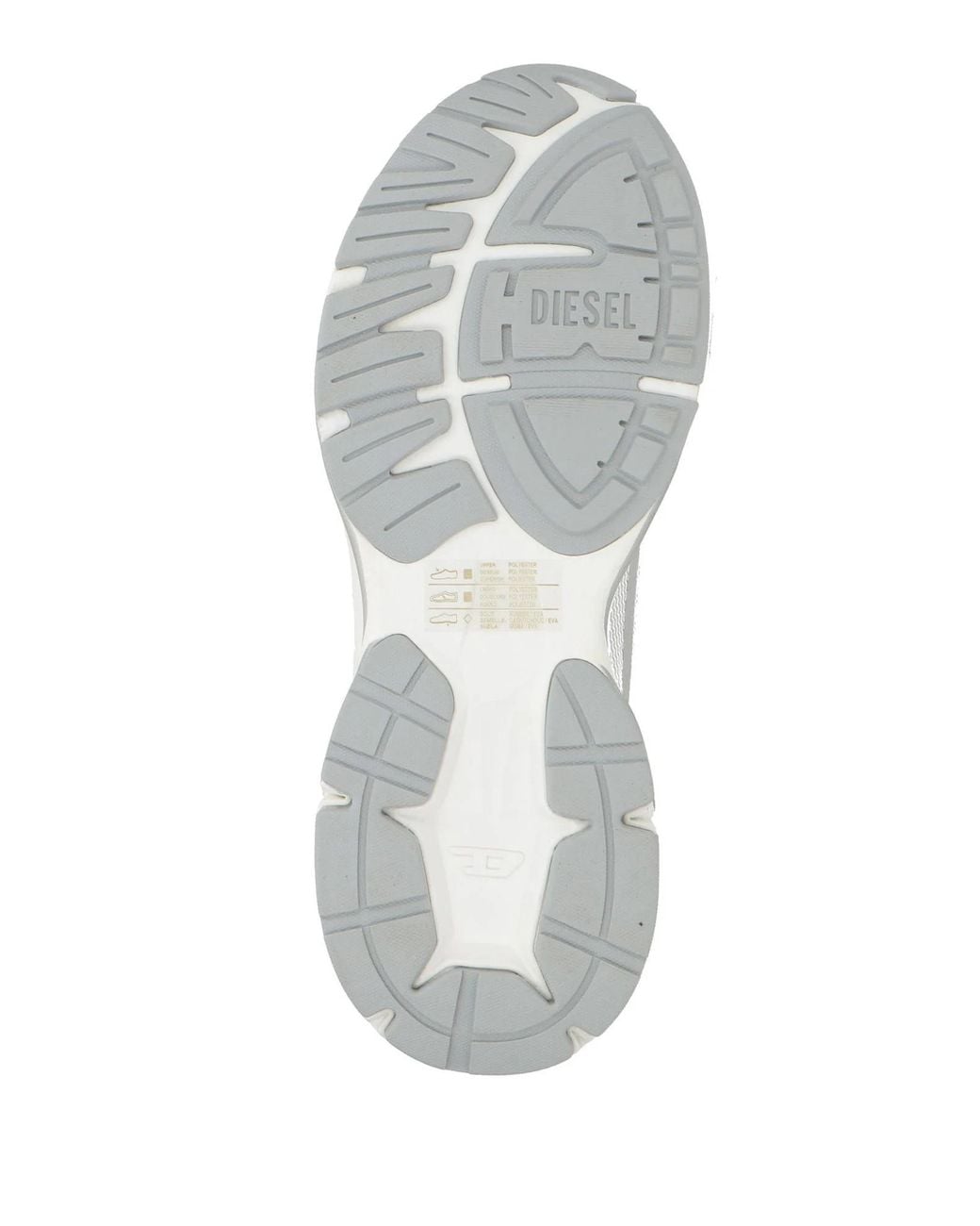 DIESEL White Low-Top Sports Shoes