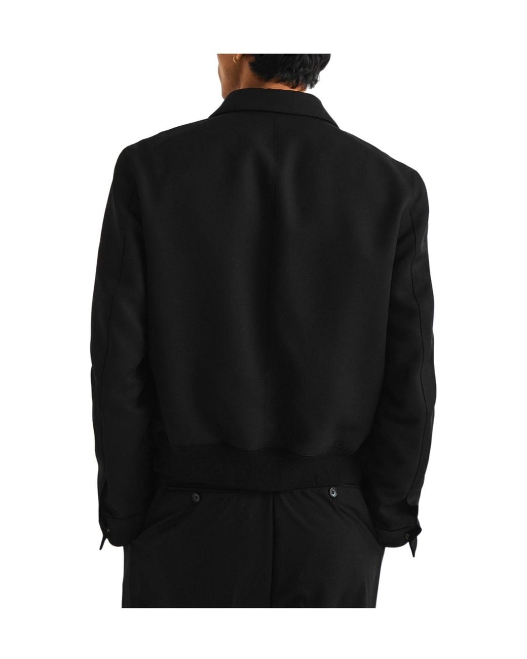 Tom Ford Black Minimalist Slim-Fit Jacket for men