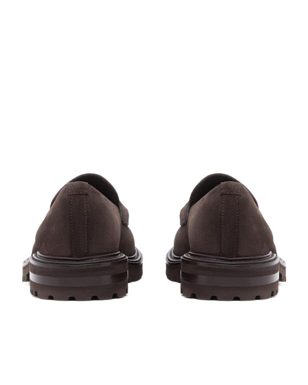 Giorgio Armani Brown Lug Sole Loafers for men