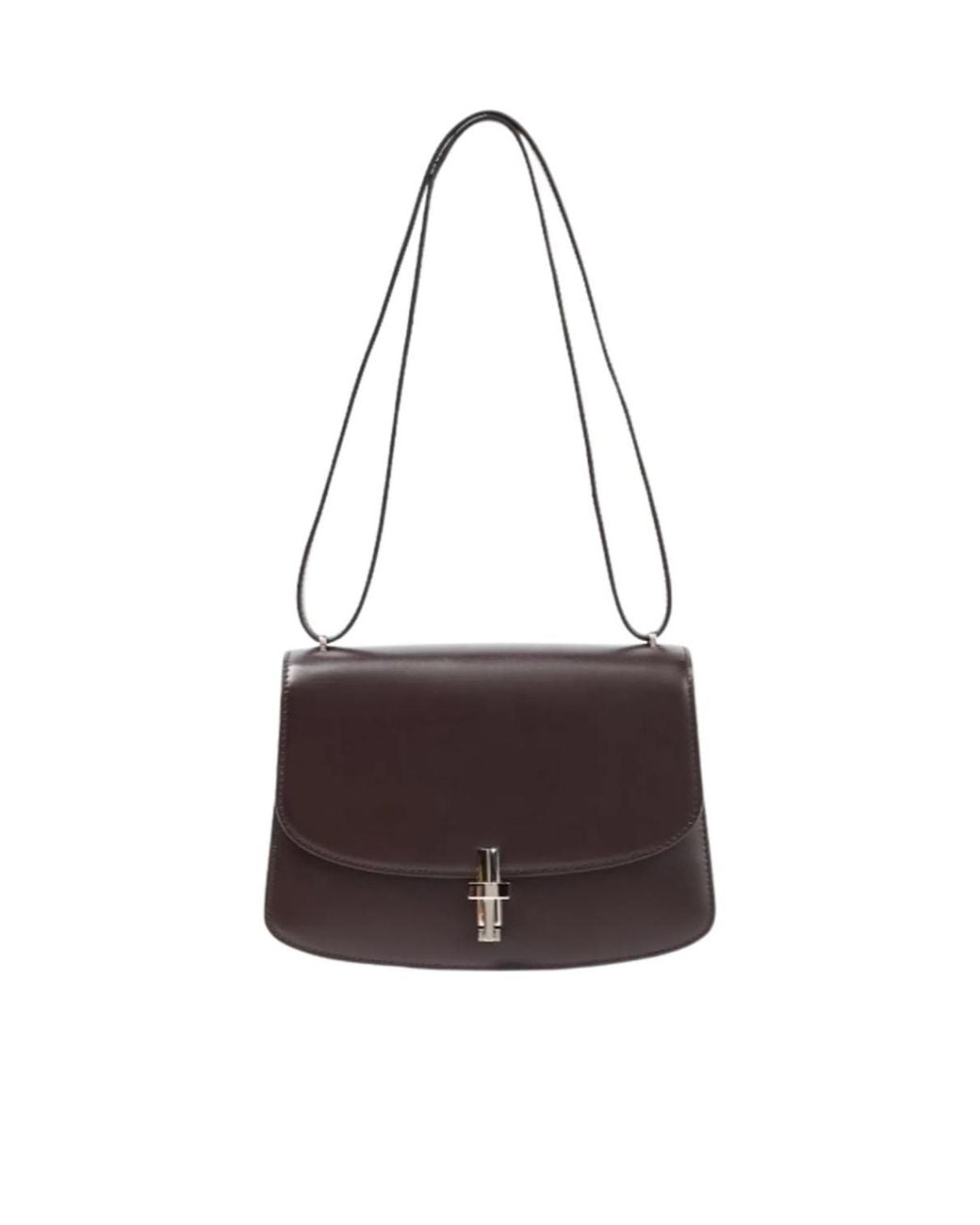 The Row Brown Sofia 10 Flap Shoulder Bag