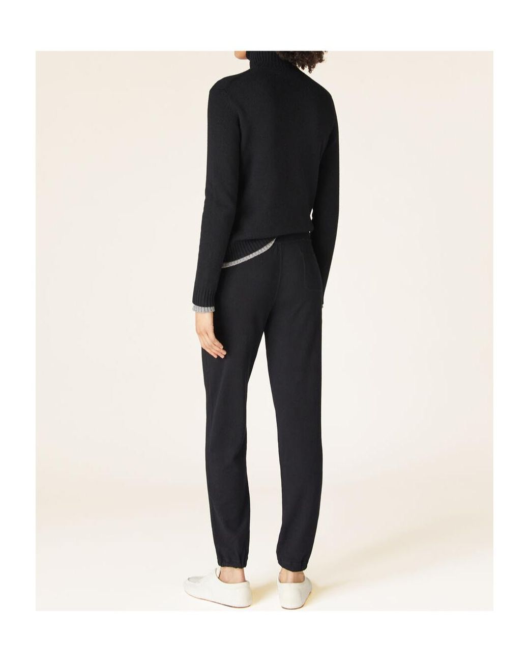 Loro Piana Black Merano Straight-Leg Tailored Trousers