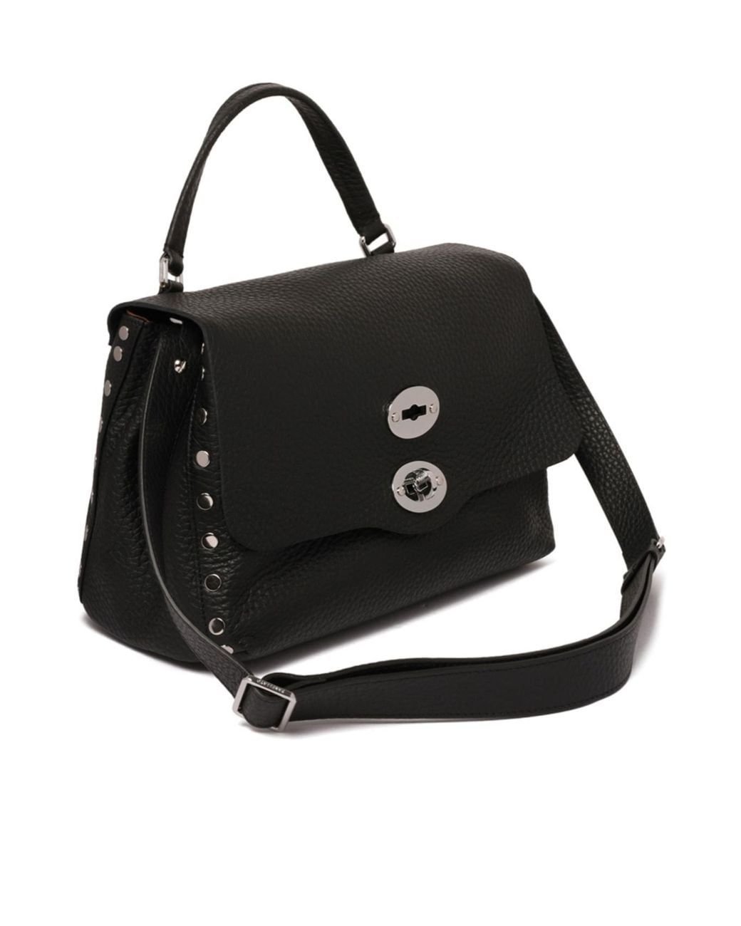Zanellato Black Small Postina Top-Handle Cross Body Bag