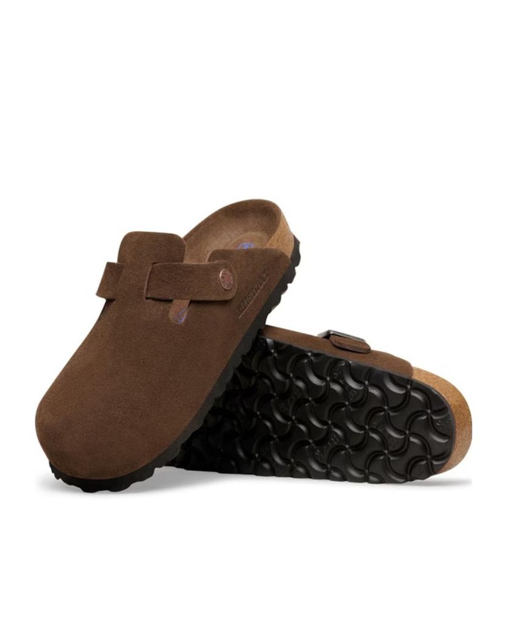 Birkenstock Brown Boston Buckled Mules for men
