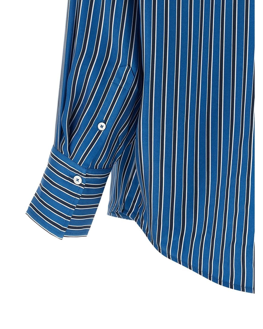 Totême Blue Totême Oversized Striped Shirt