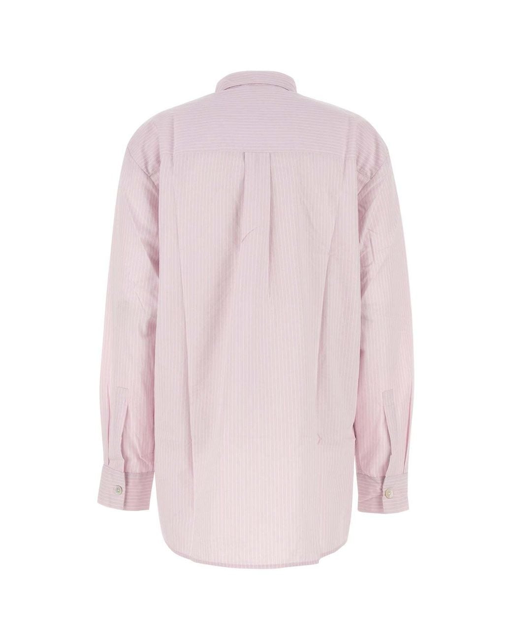 Tekla Pink Poplin Oversized Pyjama Shirt