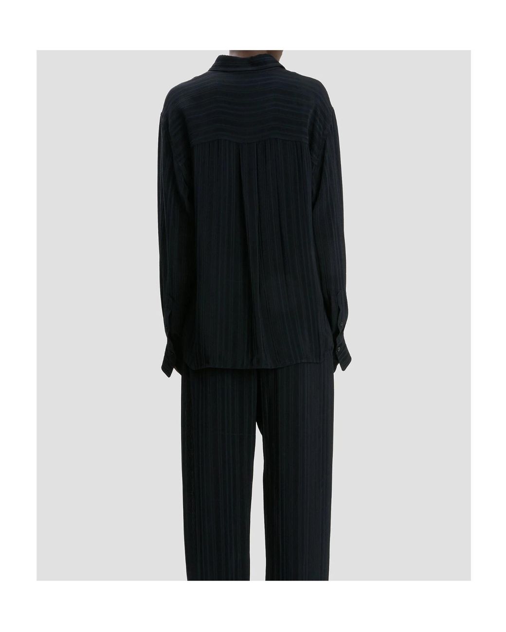 Victoria Beckham Black Pyjama Shirt