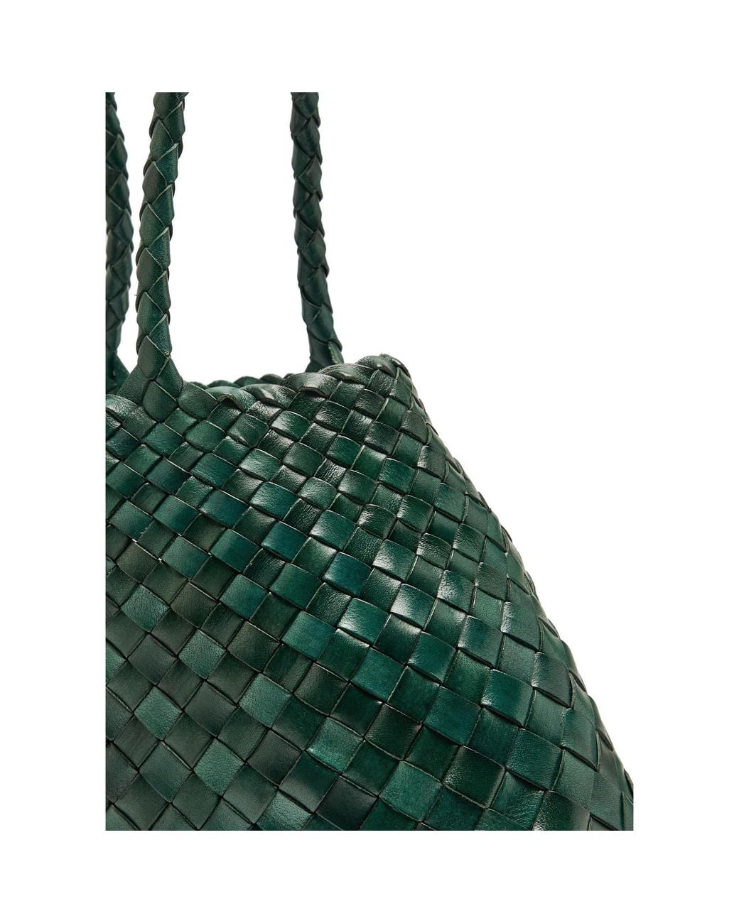 Dragon Diffusion Green Handwoven Large Tote Bag