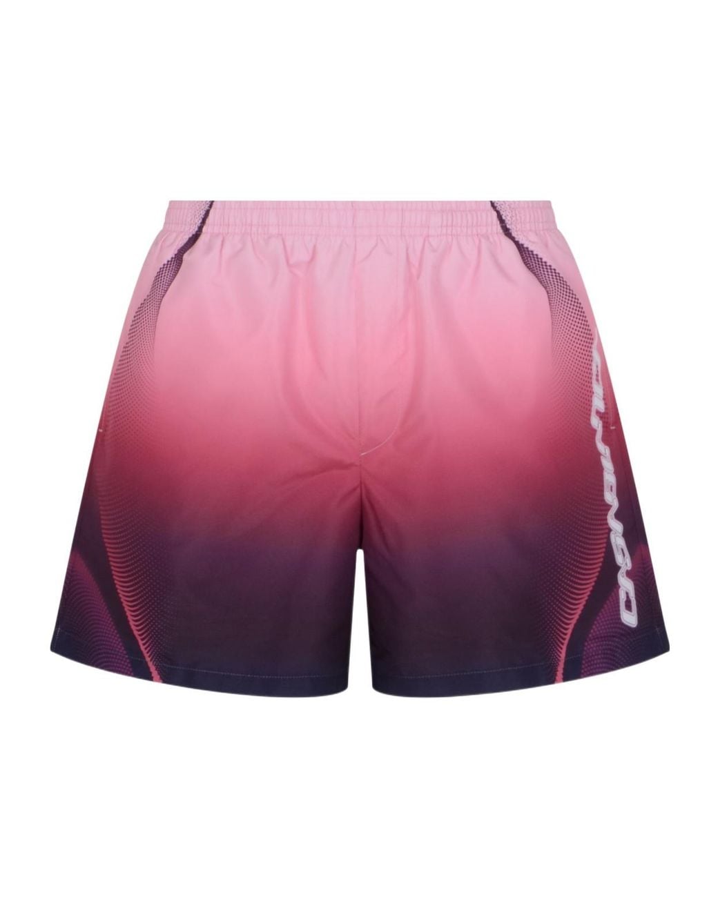 Casablanca Purple Aubergine Gradient Printed Swim Shorts for men