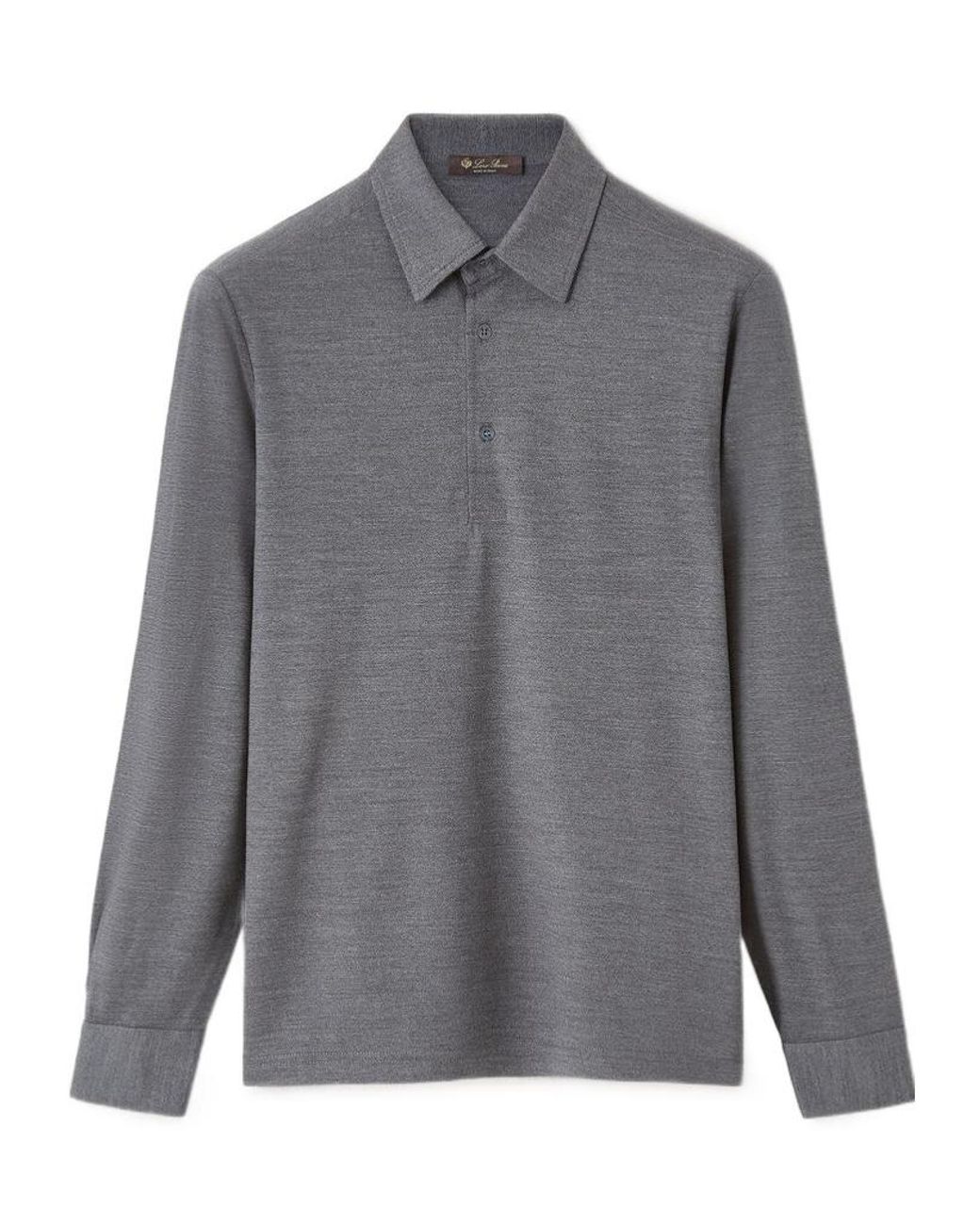 Loro Piana Gray Colmegna Polo Shirt for men