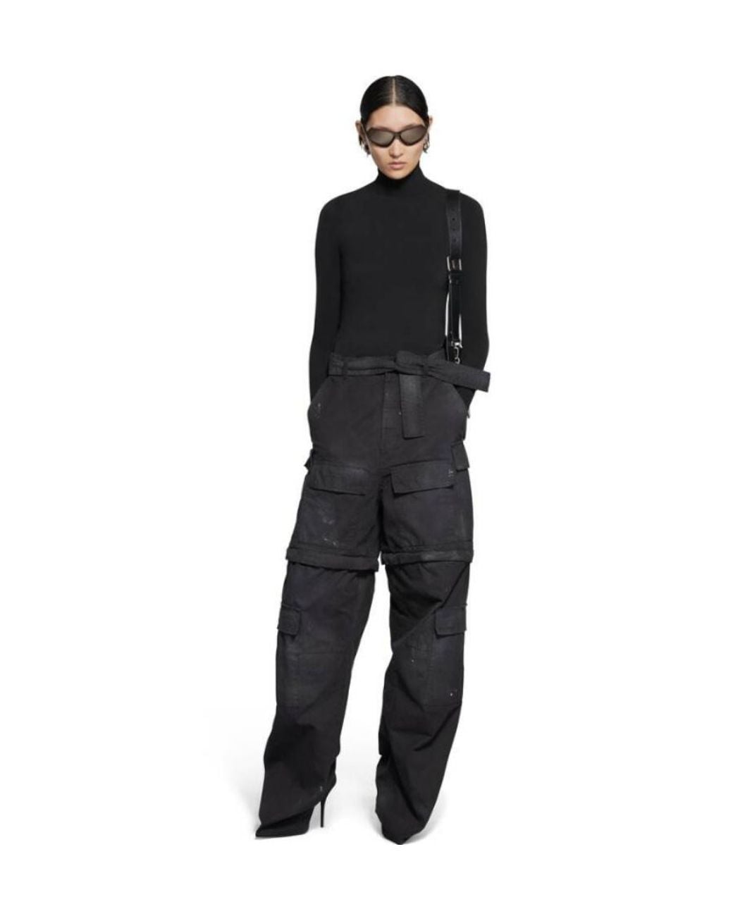 Balenciaga Black Knife Cargo Pantashoes