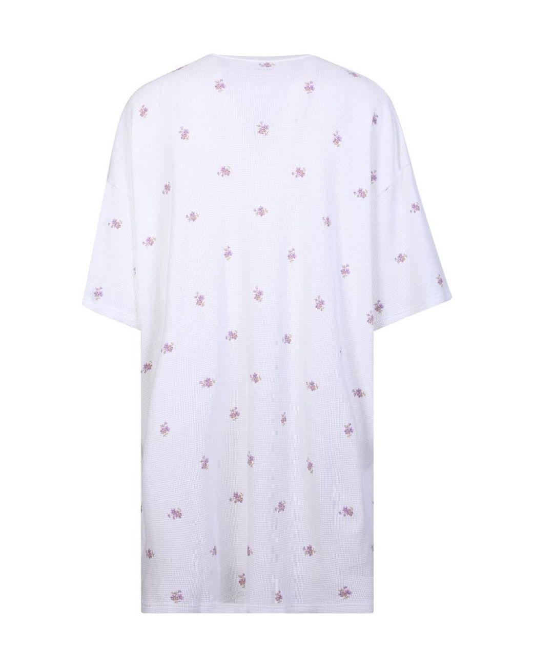 Martine Rose White Long Printed Floral Print T-Shirt for men