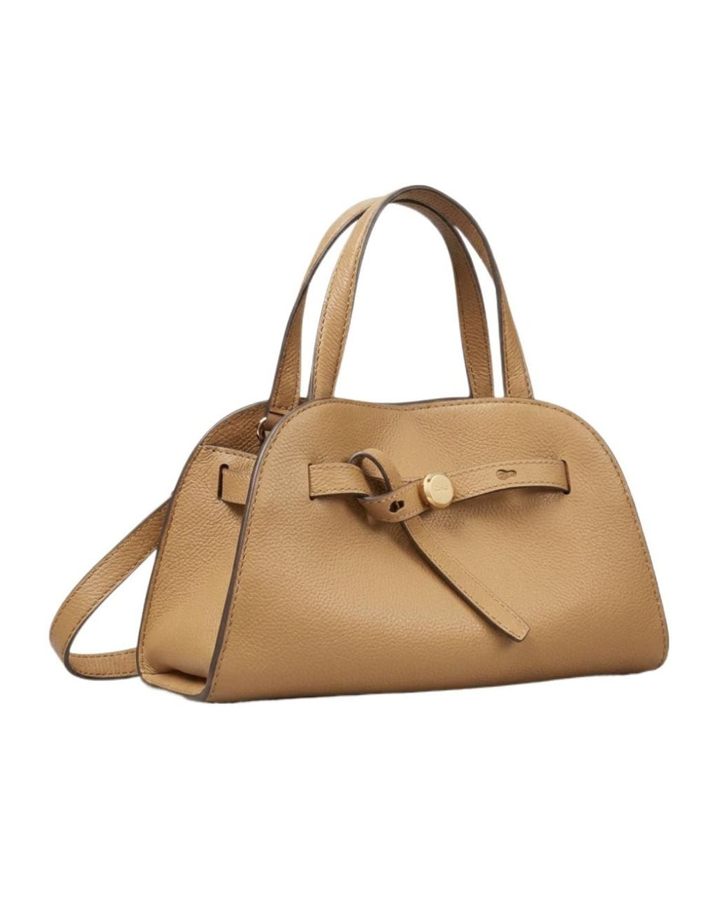 Tory Burch Natural Romy Small Top Handle Shoulder Bag