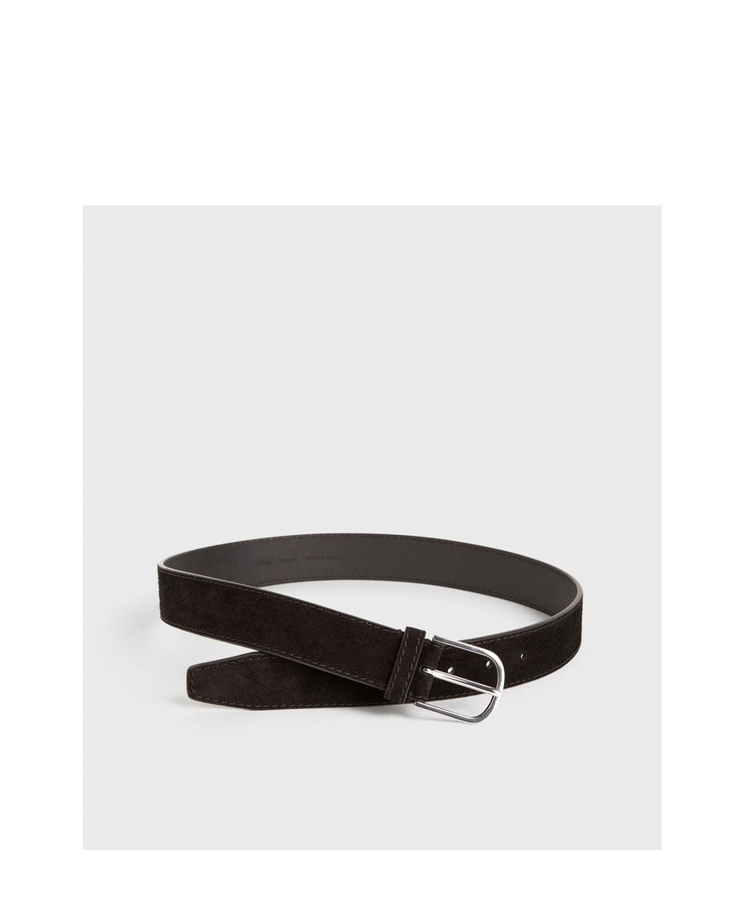 Totême White Suede Buckle Belt for men