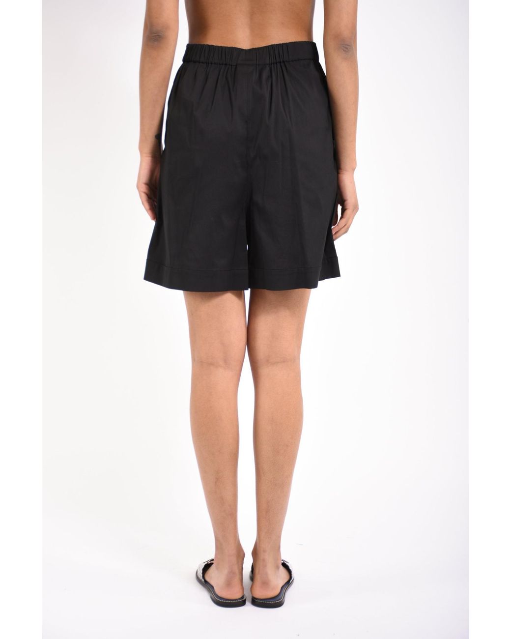 Max Mara Black Beachwear Medeola Tailored Shorts