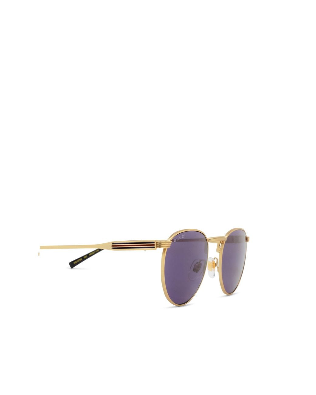 Gucci Purple Eyewear Pilot Frame Sunglasses for men