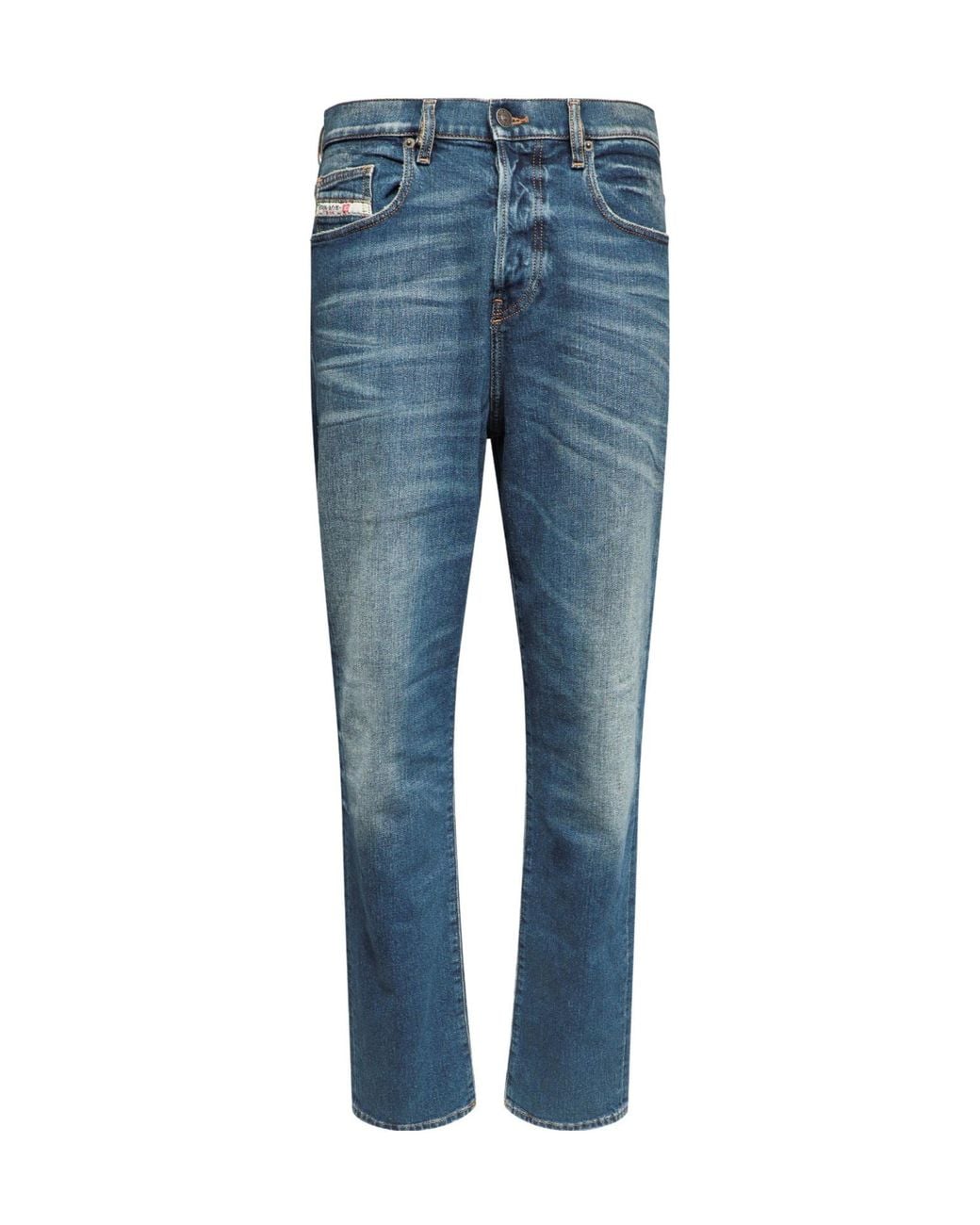 DIESEL Blue D-Viker Straight Leg Jeans for men