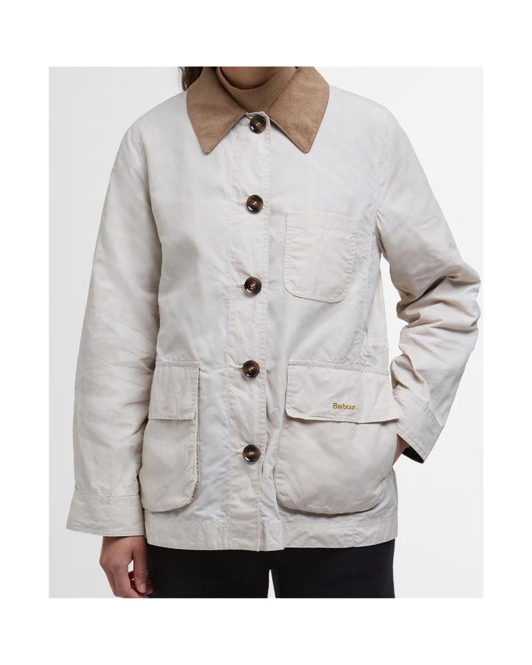 Barbour Gray Averie Showerproof Jacket