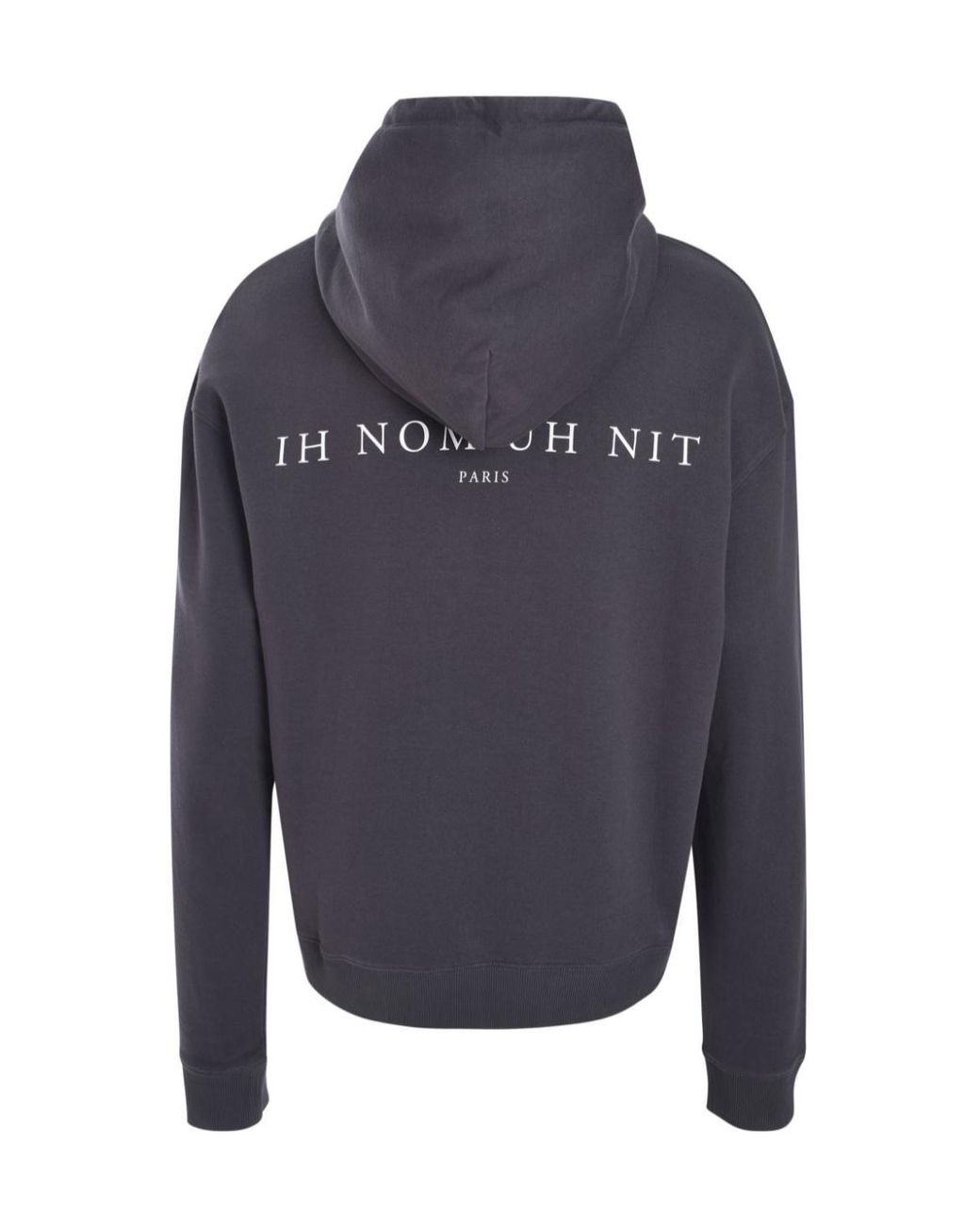 Ih Nom Uh Nit Blue Graphic-Print Cotton Hoodie for men