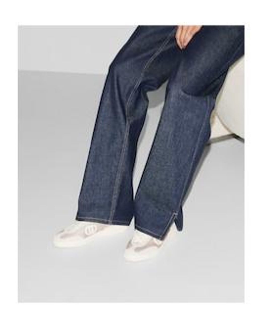 Gucci White Interlocking G Low-Top Trainers