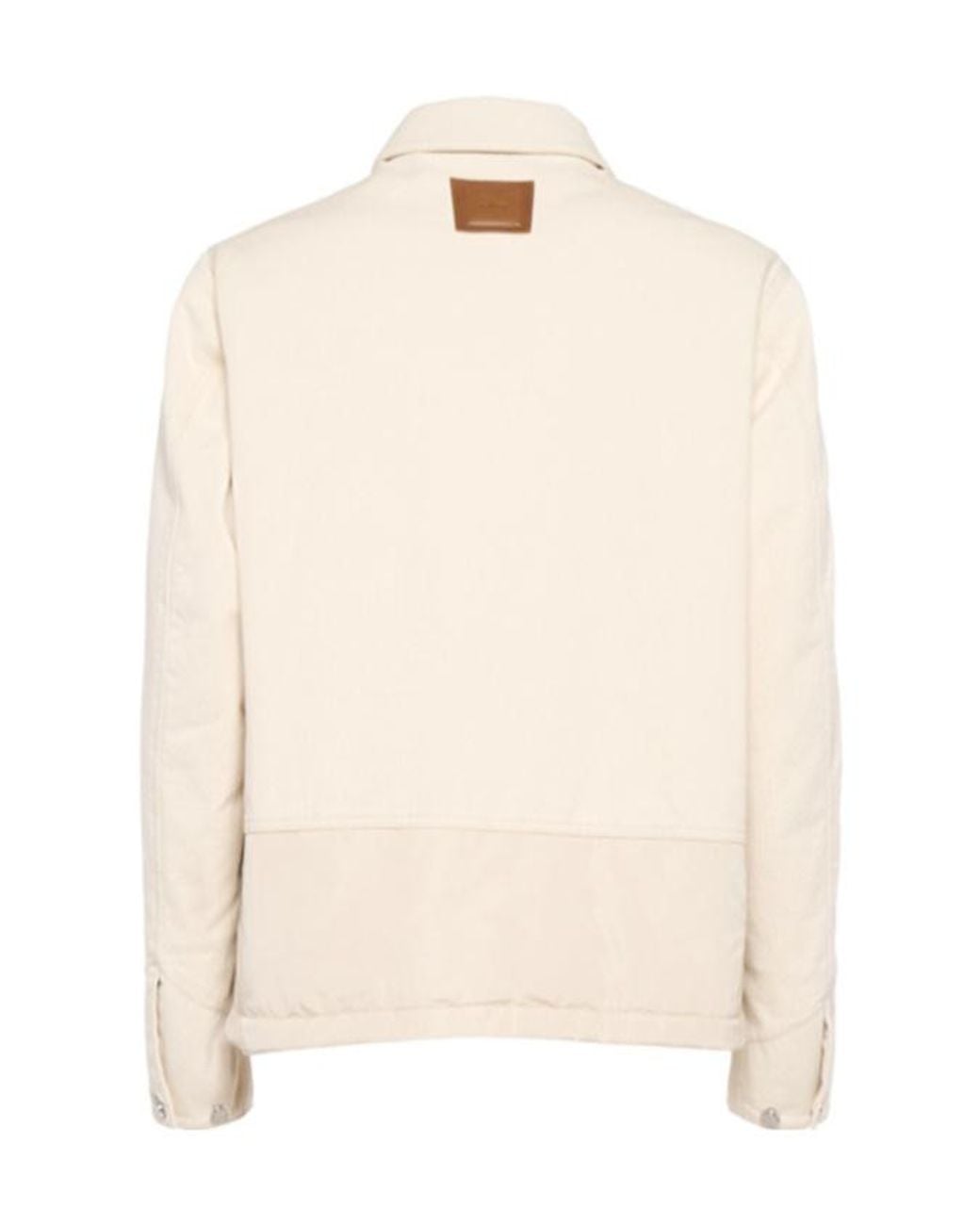 Moncler Natural Cotton Denim Down Jacket for men