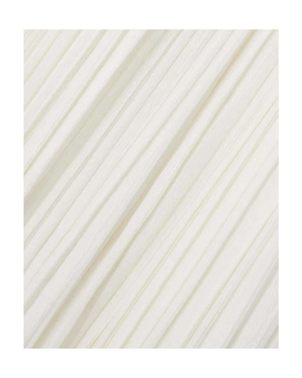 Chloé White Pleated Silk Chiffon Dress Dress