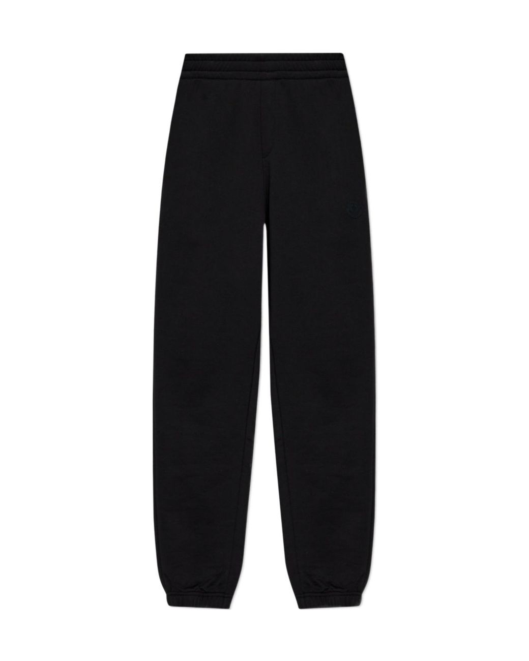 Moncler Black Logo Patch High Waist Jogging Pants for men