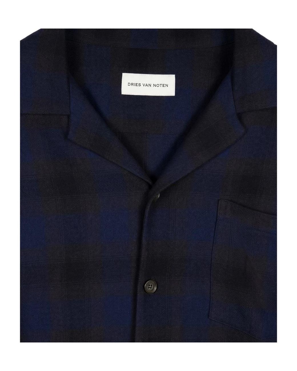 Dries Van Noten Blue Striped Shirt for men