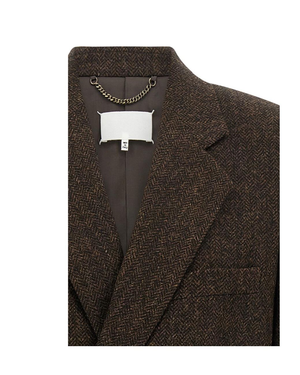 Maison Margiela Black Four Stitches Coat for men