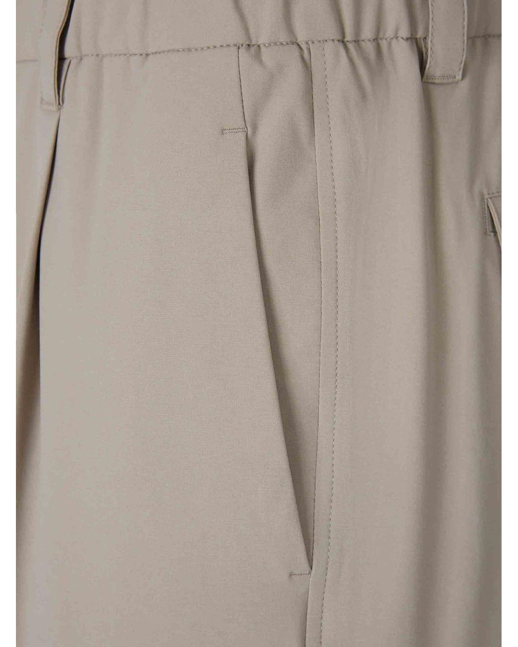 Herno Gray Resort Stretch Comfort Cargo Trousers for men