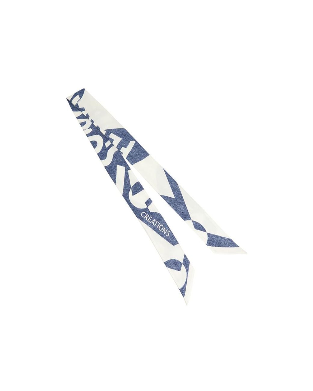 Ferragamo Blue Pattern Scarf