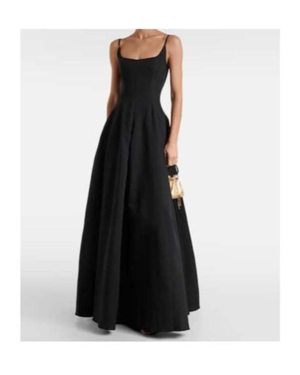 Staud Black Joy Cotton-Blend Gown