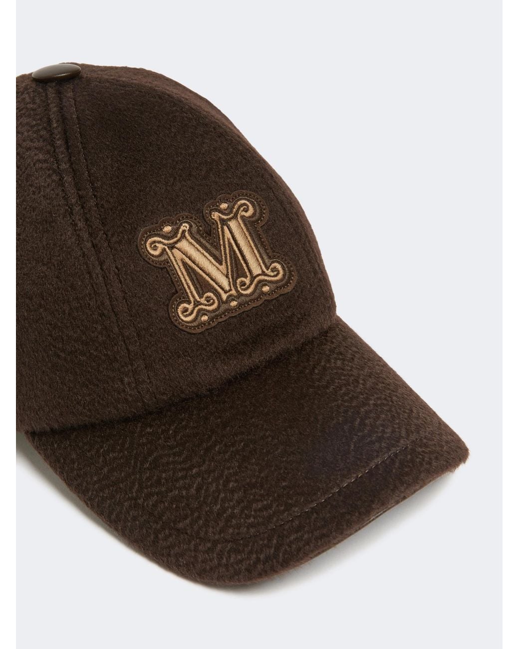 Max Mara Brown Logo Patch Cap