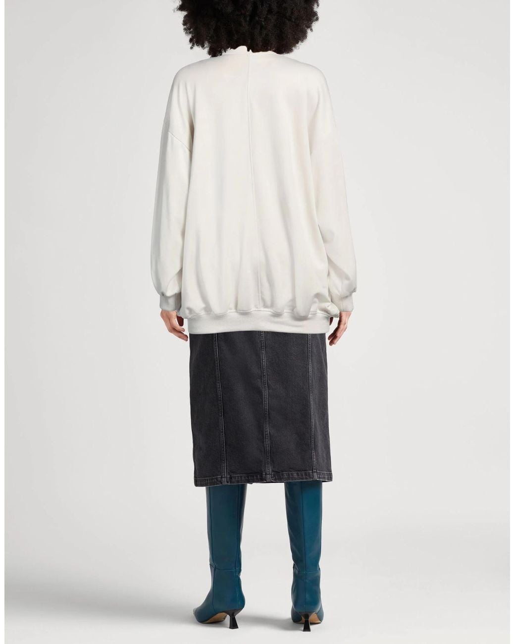 Isabel Marant White Turtleneck Zip-Up Jacket