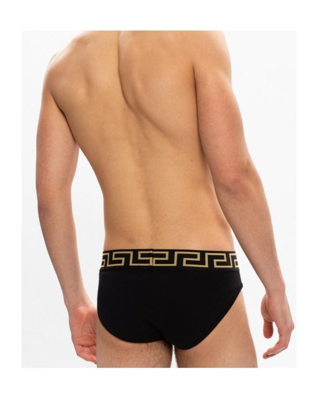 Versace Multicolor Pack Of Three Medusa Greca Briefs for men