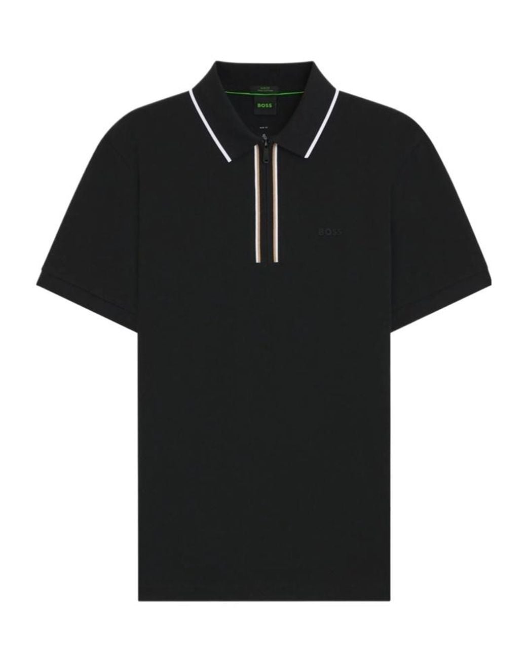 Boss Black Boss Zip Placket Polo Shirt for men