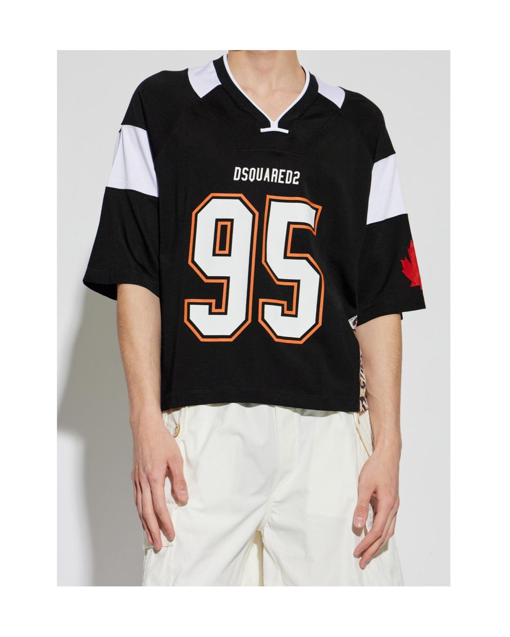 DSquared² Black Logo Print Jersey T-Shirt for men