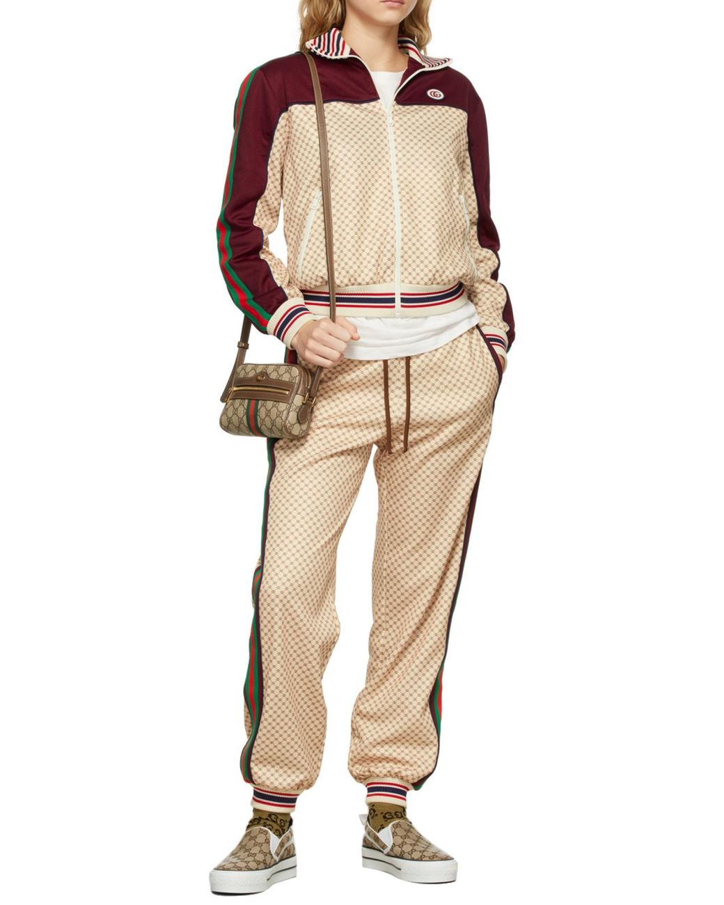 Gucci Brown Ophidia Gg Supreme Mini Bag