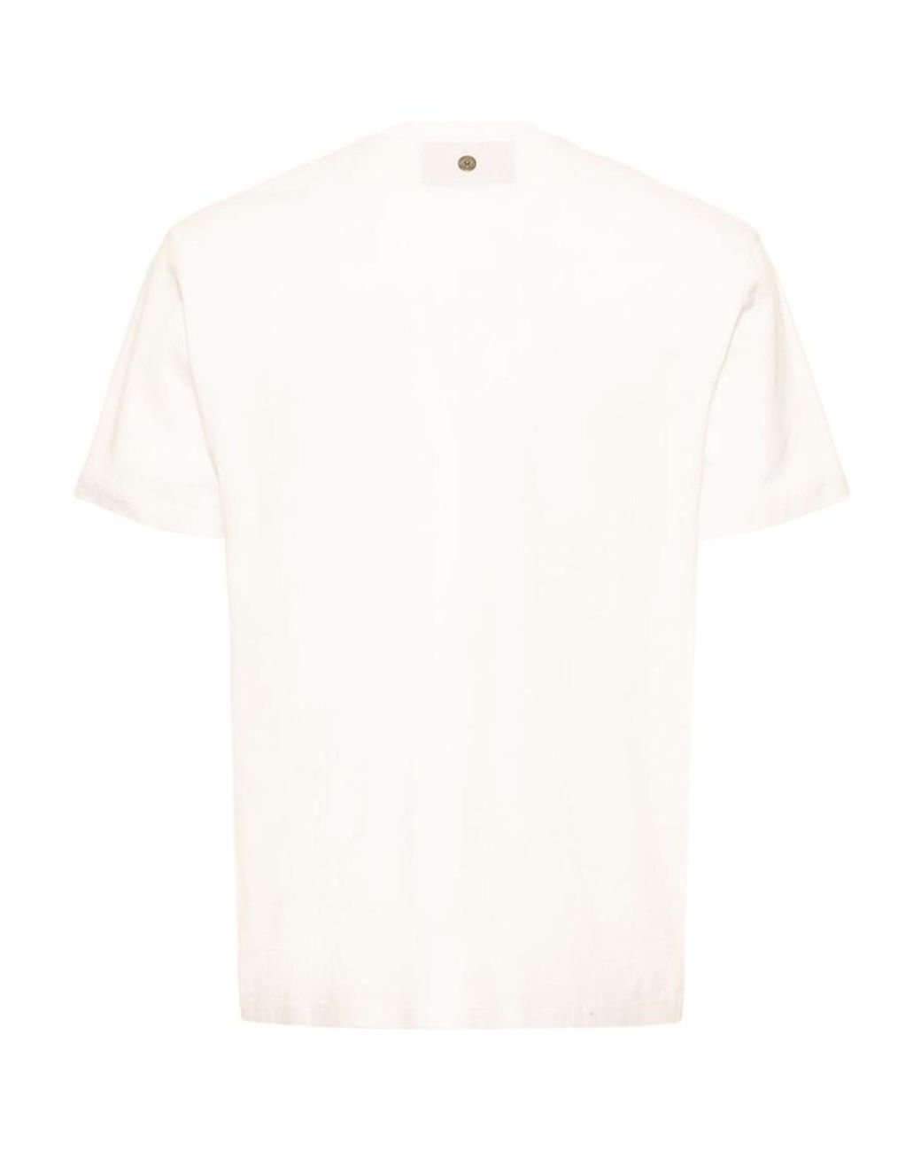 Neil Barrett White Thunderbolt-Motif T-Shirt for men