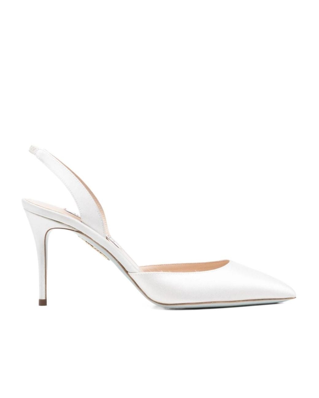 Aquazzura White Pointed-Toe High-Heeled Sandals