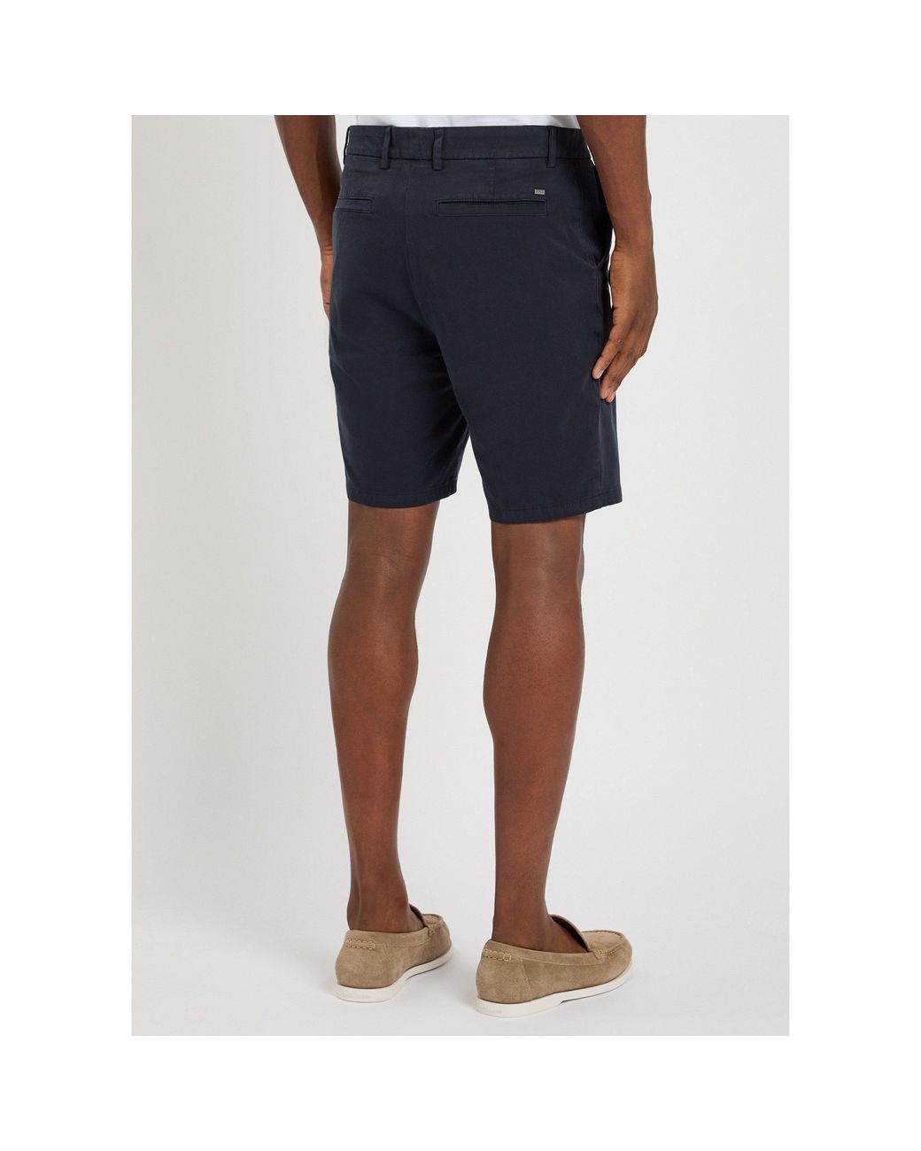 Boss Blue Kane Cotton Chino Shorts for men
